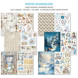 Ciao Bella - Winter Wonderland A4 Junk Journal Ephemera Book (32pcs) (CBB001) - Postage as per Actual