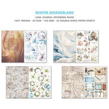 Ciao Bella - Winter Wonderland A4 Junk Journal Ephemera Book (32pcs) (CBB001) - Postage as per Actual