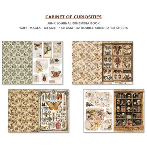 Ciao Bella - Cabinet of Curiosities A4 Junk Journal Ephemera Book (32pcs) (CBB002) - Postage as per Actual