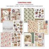 Ciao Bella - Christmas Vibes A4 Junk Journal Ephemera Book (32pcs) (CBB003) - Postage as per Actual