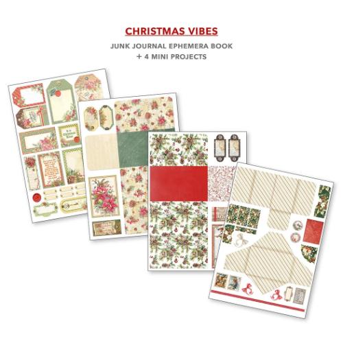 Ciao Bella - Christmas Vibes A4 Junk Journal Ephemera Book (32pcs) (CBB003) - Postage as per Actual