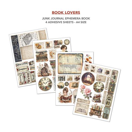 Ciao Bella - Book Lovers A4 Junk Journal Ephemera Book (32pcs) (CBB005) - Postage as per Actual