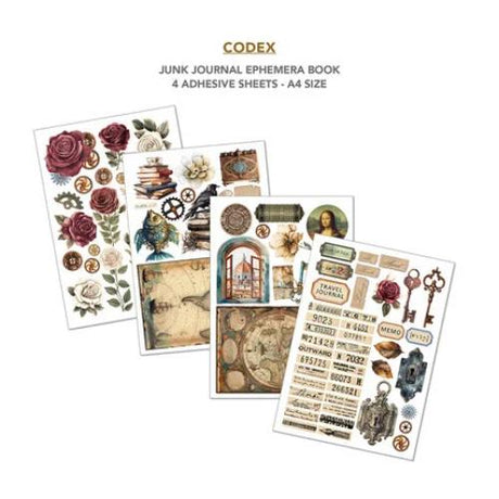 Ciao Bella Codex A4 Junk Journal Ephemera Book (32pcs) (CBB008) - Postage as per Actual