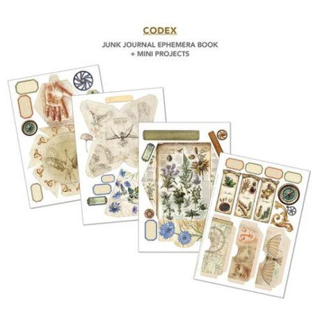 Ciao Bella Codex A4 Junk Journal Ephemera Book (32pcs) (CBB008) - Postage as per Actual