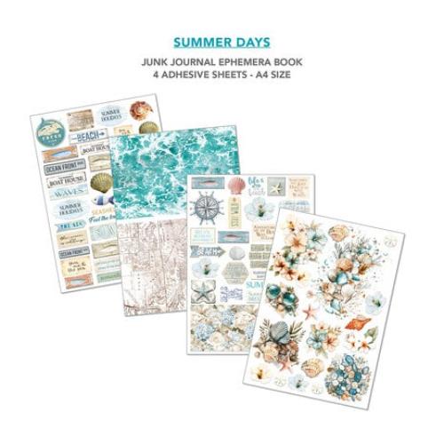 Ciao Bella Summer Days A4 Junk Journal Ephemera Book (32pcs) (CBB010) - Postage as per Actual