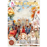 Ciao Bella Back to School A4 Junk Journal Ephemera Book (32pcs) (CBB012) - Postage as per actual
