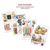 Ciao Bella Back to School A4 Junk Journal Ephemera Book (32pcs) (CBB012) - Postage as per actual