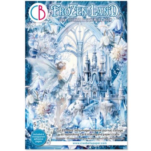 Ciao Bella Frozen Land A4 Junk Journal Ephemera Book (32pcs) (CBB016) - Postage as per Actual