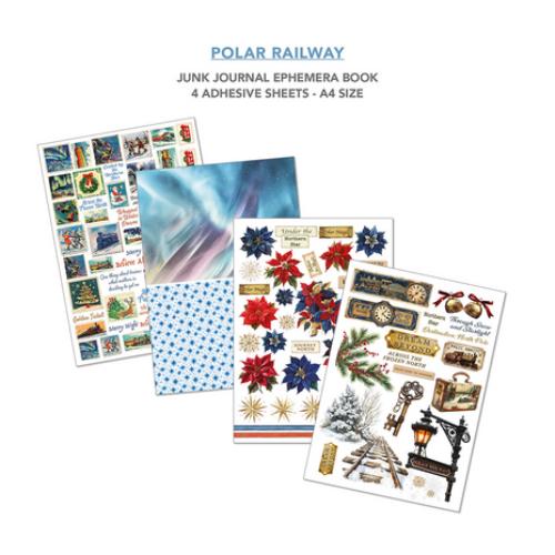 Ciao Bella Polar Railway A4 Junk Journal Ephemera Book (32pcs) (CBB018)