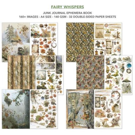 Ciao Bella Fairy Whispers A4 Junk Journal Ephemera Book (32pcs) (CBB019)