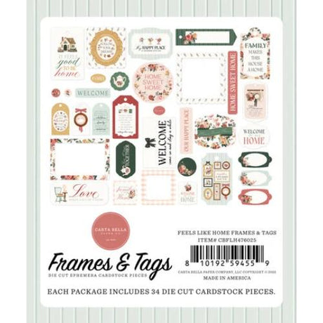 Carta Bella Feels Like Home Frames & Tags (CBFLH476025)
