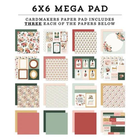 Carta Bella Feels Like Home 6x6 Inch Cardmakers Mega Pad (CBFLH476031)