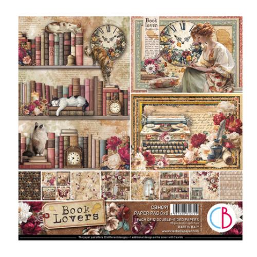 Ciao Bella Book Lovers Pad 8x8 Inch Paper Pad (12pcs) (CBH091)