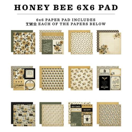 Carta Bella Honey Bee 6x6 Inch Paper Pad (CBHB450023)