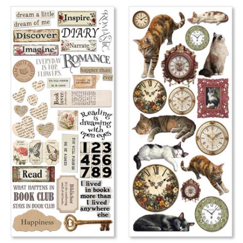 Ciao Bella Book Lover Transparent Adhesive Sheets (5pcs) (CBI007) - Postage as per Actual