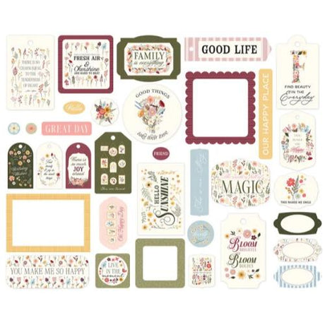 Carta Bella Pressed Floral Frames & Tags (CBPF473025)