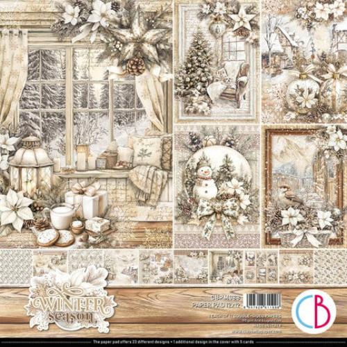 Ciao Bella Winter Season 12x12 Inch Paper Pad (12pcs) (CBPM088) - Postage as per Actual
