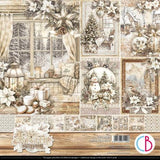 Ciao Bella Winter Season 12x12 Inch Paper Pad (12pcs) (CBPM088) - Postage as per Actual