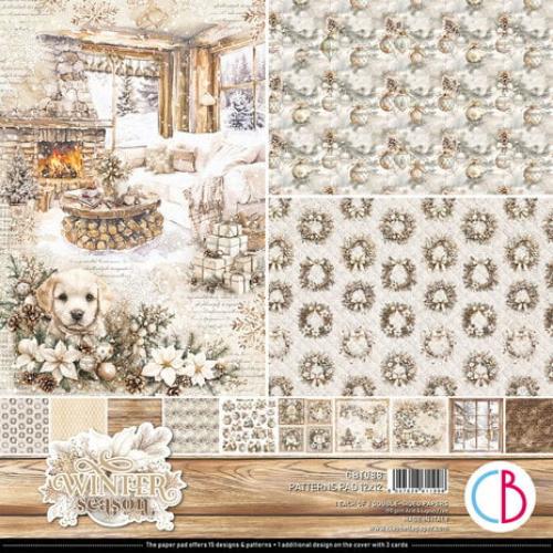 Ciao Bella Winter Season 12x12 Inch Patterns Pad (8pcs) (CBT088) - Postage as per Actual