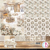 Ciao Bella Winter Season 12x12 Inch Patterns Pad (8pcs) (CBT088) - Postage as per Actual