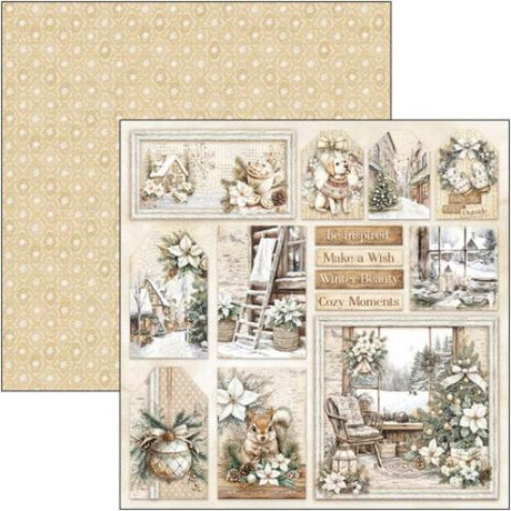 Ciao Bella Winter Season 12x12 Inch Patterns Pad (8pcs) (CBT088) - Postage as per Actual