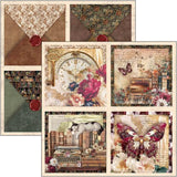 Ciao Bella Book Lovers 12x12 Inch Patterns Pad (8pcs) (CBT091) - Postage as per Actual