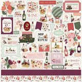Carta Bella Wine 12x12 Inch Collection Kit (CBW479016) - Postage as per Actual