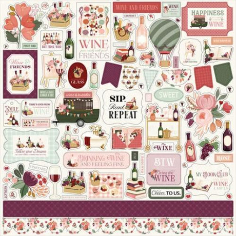 Carta Bella Wine 12x12 Inch Collection Kit (CBW479016) - Postage as per Actual