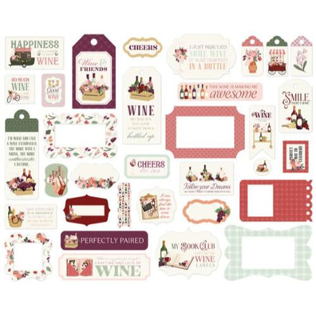 Carta Bella Wine Frames & Tags (CBW479025)