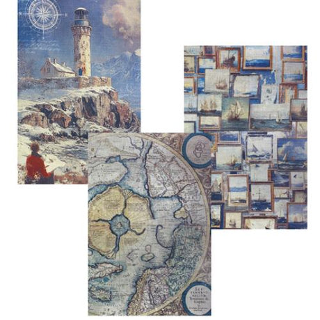 Ciao Bella An Artist Journey A4 Deluxe Paper Silver & Vellum Dual Pack Mixed (6pcs) (CBX005)