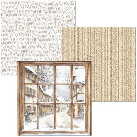 Ciao Bella Winter Season 6x6 Inch Deluxe Paper Pearl Copper & Vellum Dual Pack Mixed (6pcs) (CBXQ001)