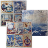 Ciao Bella An Artist Journey 6x6 Inch Deluxe Paper Silver & Vellum Dual Pack Mixed (6pcs) (CBXQ005)