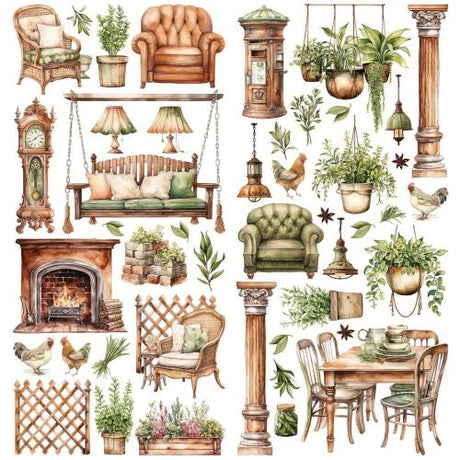 49 And Market Laser Cut Outs-Elements, Cottagecore - Postage as per Actual