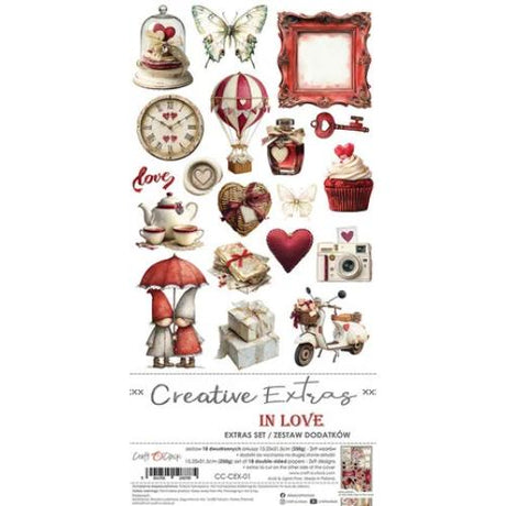 Craft O'Clock Creative Extras Set 01 In Love (CC-CEX-01) - Postage as per Actual