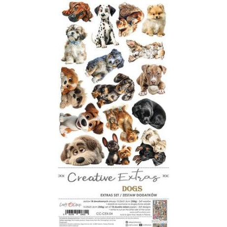 Craft O'Clock Creative Extras Set 04 Dogs (CC-CEX-04) - Postage as per Actual
