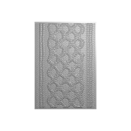 Crafter's Companion 3D Textured Embossing Folders 5x7 Inch Cable Knit (CC-EF5-3D-CAKN)