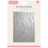 Crafter's Companion 3D Textured Embossing Folders 5x7 Inch Crystal Chandelier (CC-EF5-3D-CRCH)