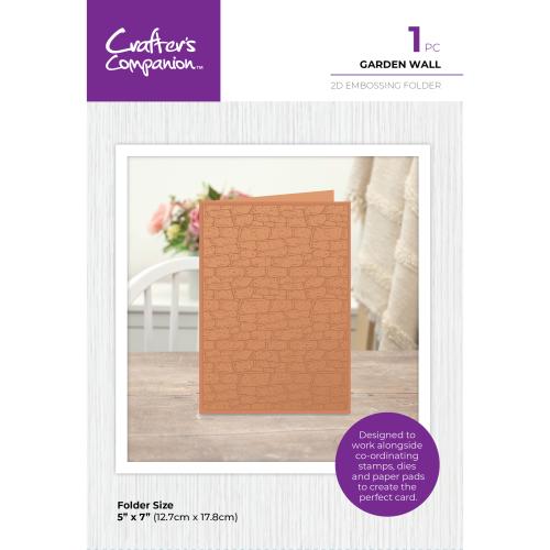 Crafter's Companion Garden Collection 2D Embossing Folders Garden Wall