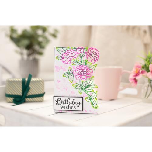 Crafter's Companion Corner Edge'able Dies Delightful Peony