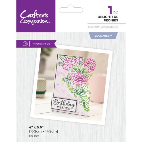 Crafter's Companion Corner Edge'able Dies Delightful Peony