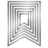 Crafter's Companion Stitched Edge Metal Die Pennant Flags (CC-MD-SEPF)