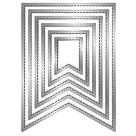 Crafter's Companion Stitched Edge Metal Die Pennant Flags (CC-MD-SEPF)