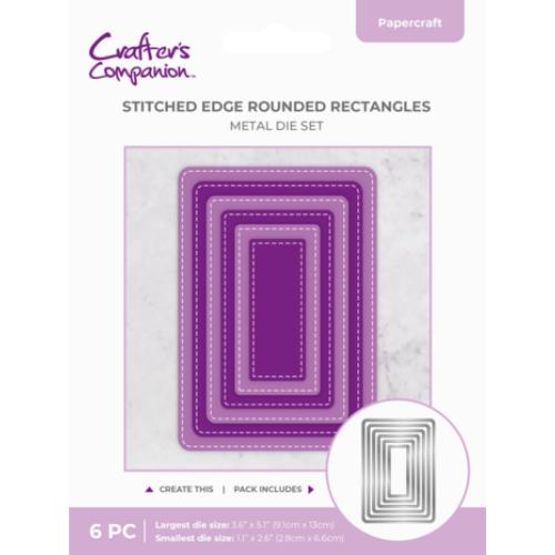 Crafter's Companion Stitched Edge Metal Die Rounded Rectangles (CC-MD-SERR)