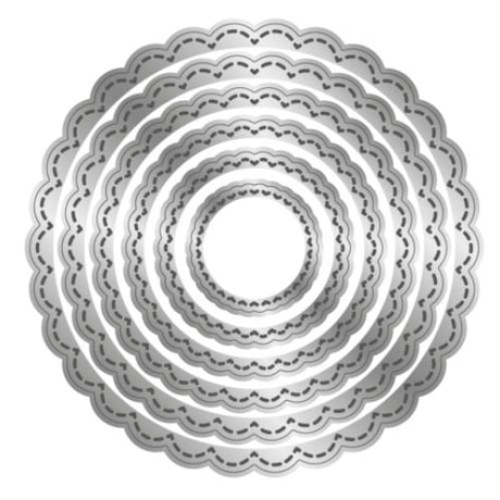 Crafter's Companion Stitched Edge Metal Die Scalloped Circles (CC-MD-SESC)