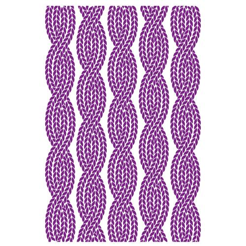 Crafter's Companion Modern Man 2D Embossing Folder Twisted Knot