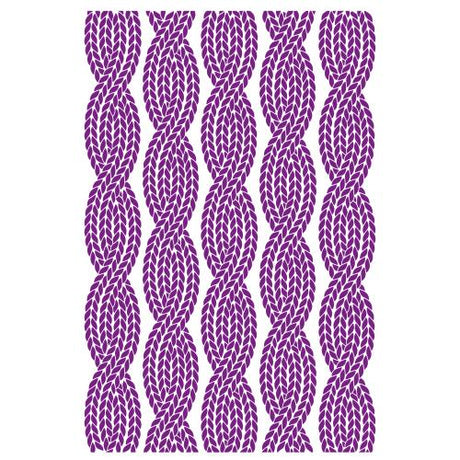 Crafter's Companion Modern Man 2D Embossing Folder Twisted Knot