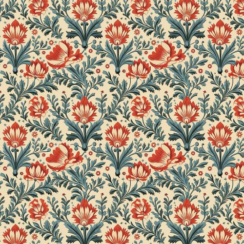 Crafter's Companion Textured Pad 8x8 Inch Special Finish Pad - Heritage Florals (CC-SPFPAD8-HEFL)