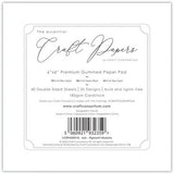 Craft Consortium Essential Craft Papers 6x6 Inch Paper Pad Pigment Infusions (CCEPAD031B)