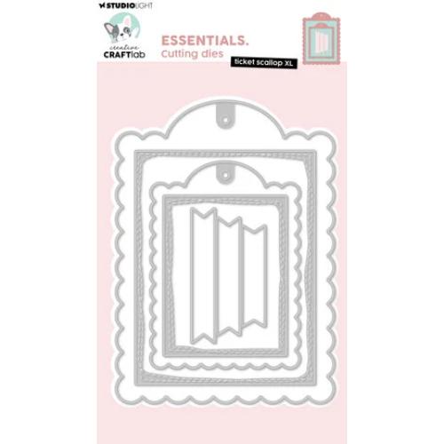Creative Craftlab Ticket Scallop XL Essentials Cutting Die (CCL-ES-CD1069)