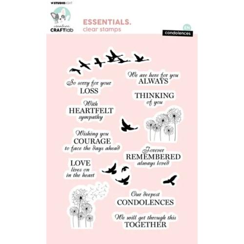 Studio Light - Essentials Clear Stamp Condolences